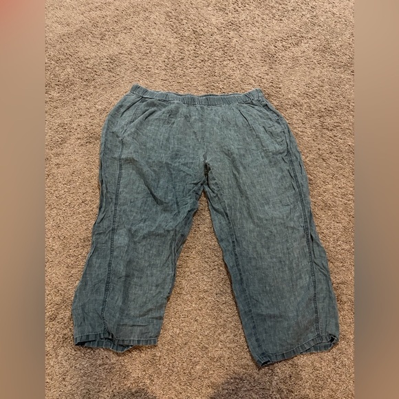Eileen Fisher Pants - Eileen Fisher Nile Organic Linen Lantern Legged Pants w/ Pockets 1X